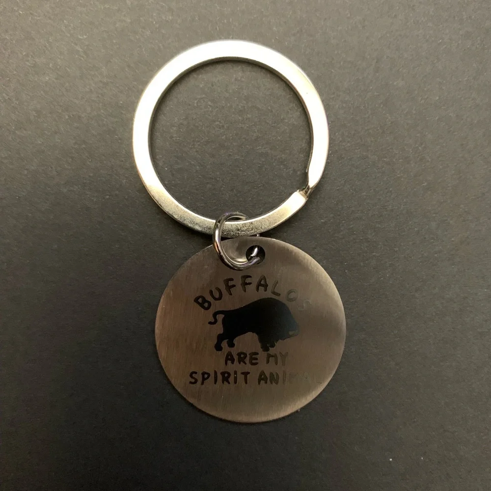 Buffalo Spirit Animal Keychain
